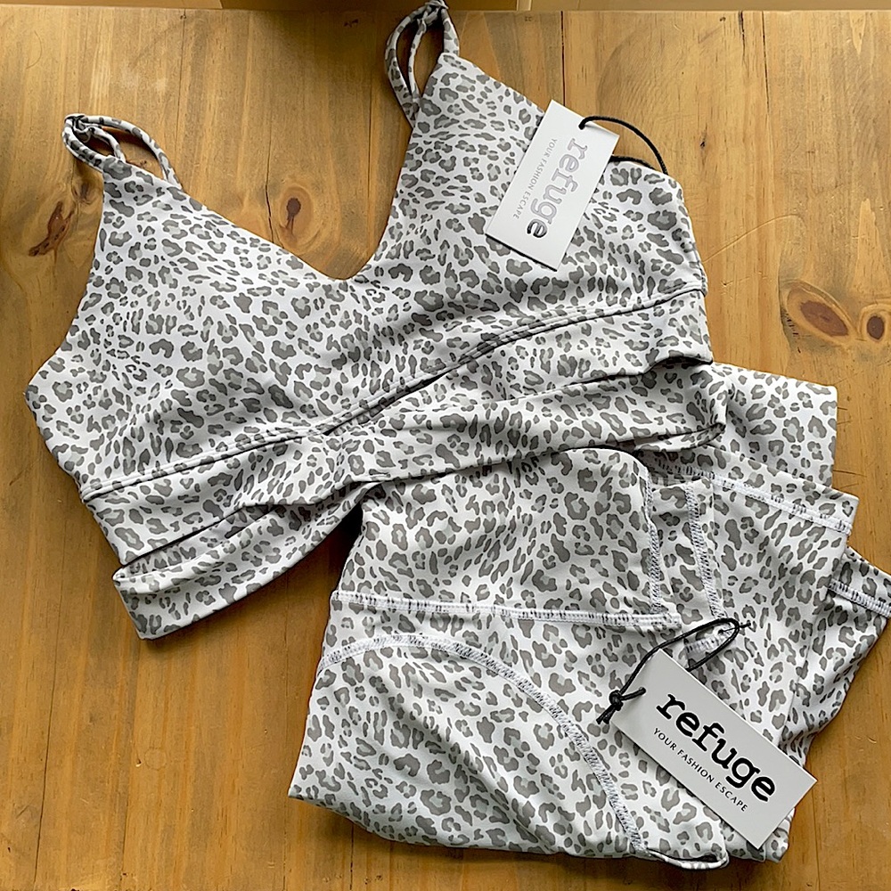 Leopard Workout Set NWT